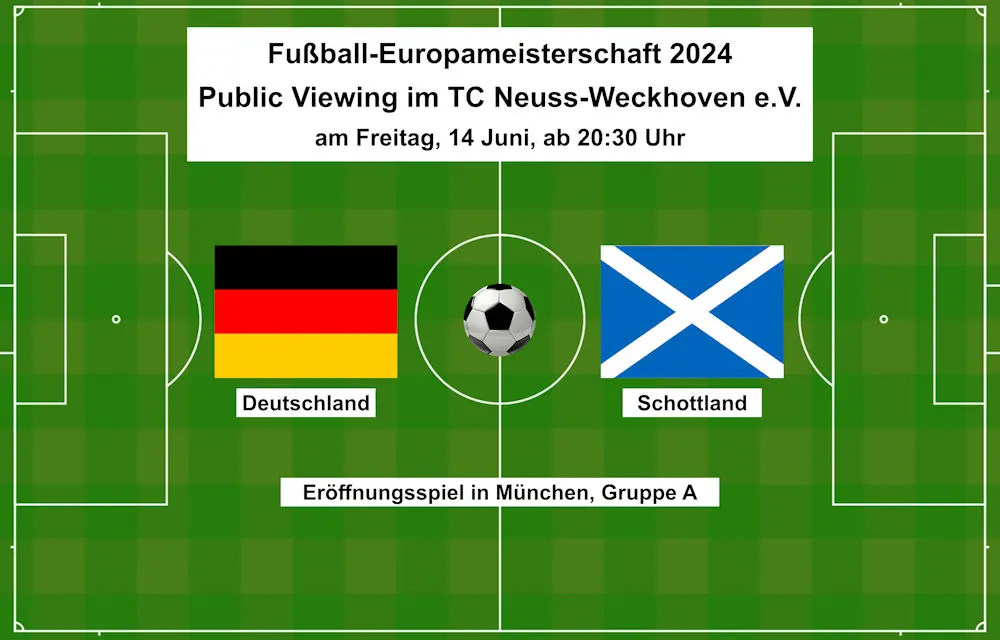 Public Viewing am 14. Juni: EM-Eröffnungsspiel GER - SCO