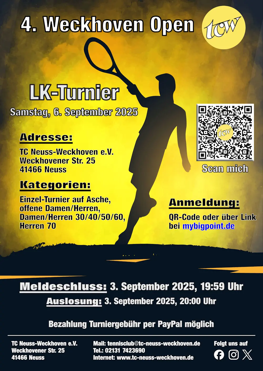 LK-Turnier, 4. Weckhoven Open, am 6. September