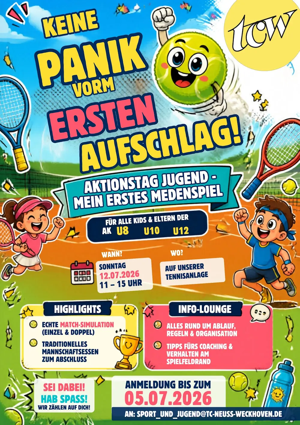 Aktionstag "Mein erstes Medenspiel" im TCW Aktionstag "Mein erstes Medenspiel" im TCW
