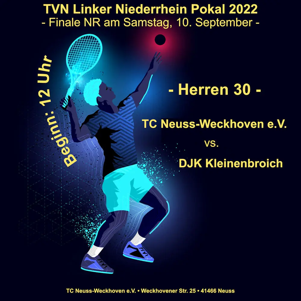 TVN Pokal 2022: Herren 30 spielt Finale am Samstag