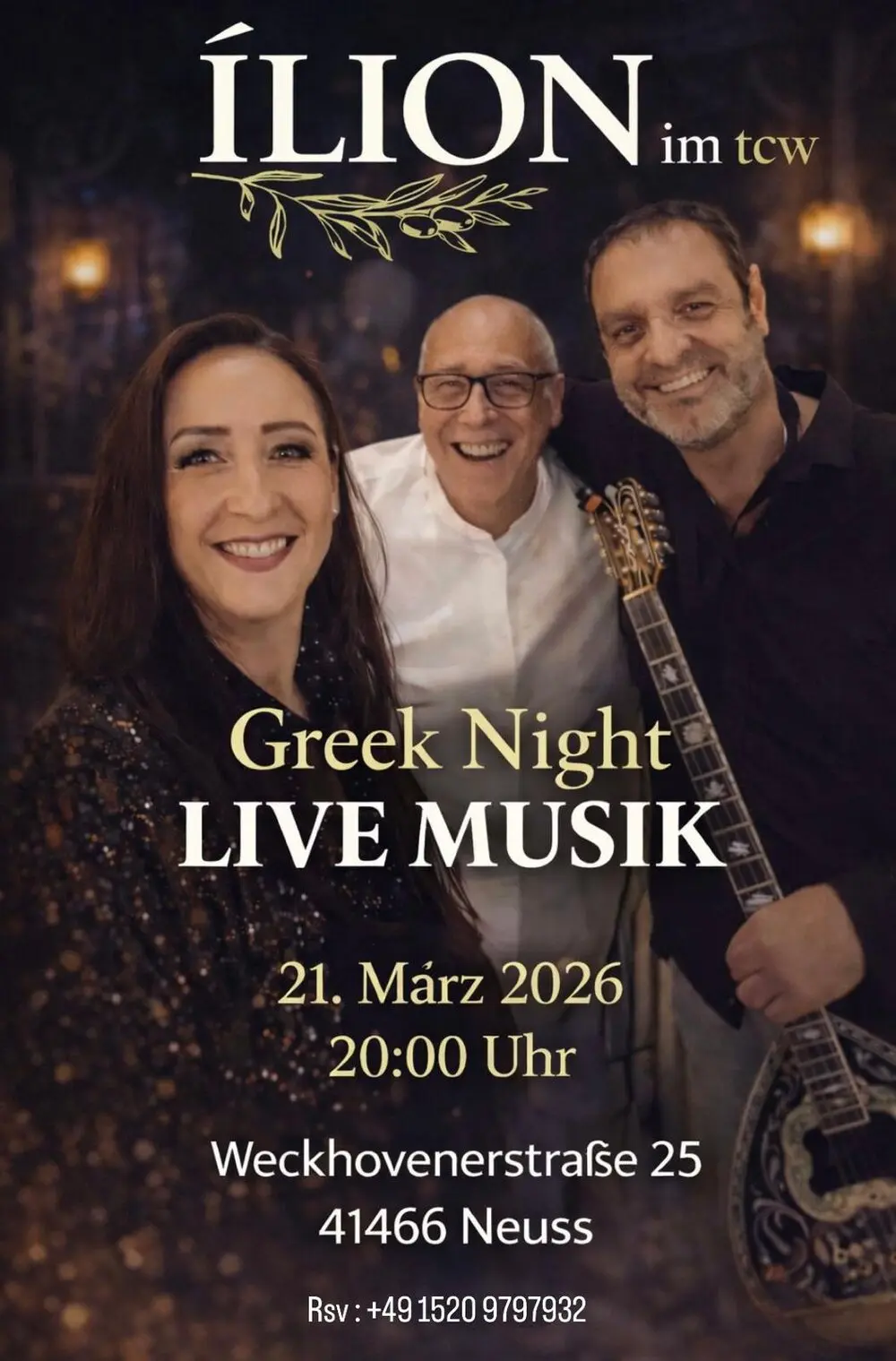 Griechischer Abend im „ÍLION im TCW“