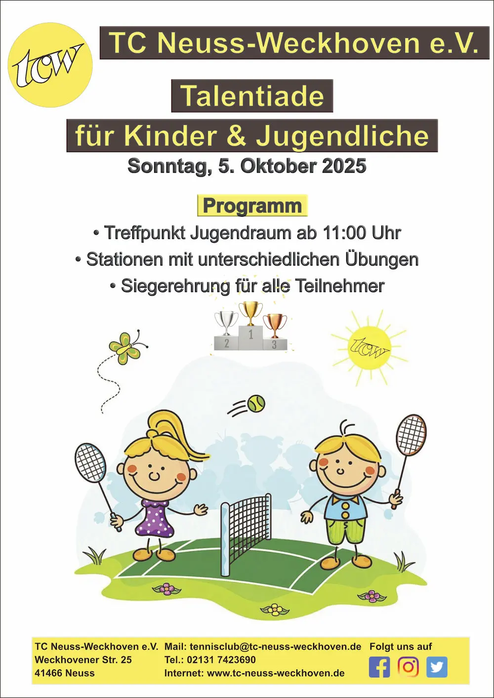 Talentiade für Kinder & Jugendliche am 5. Oktober Talentiade für Kinder & Jugendliche am 5. Oktober