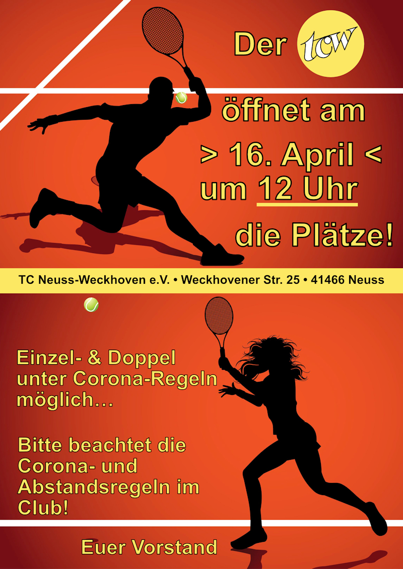 TCW-Saisoneröffnung am 16. April 2021 TCW-Saisoneröffnung am 16. April 2021