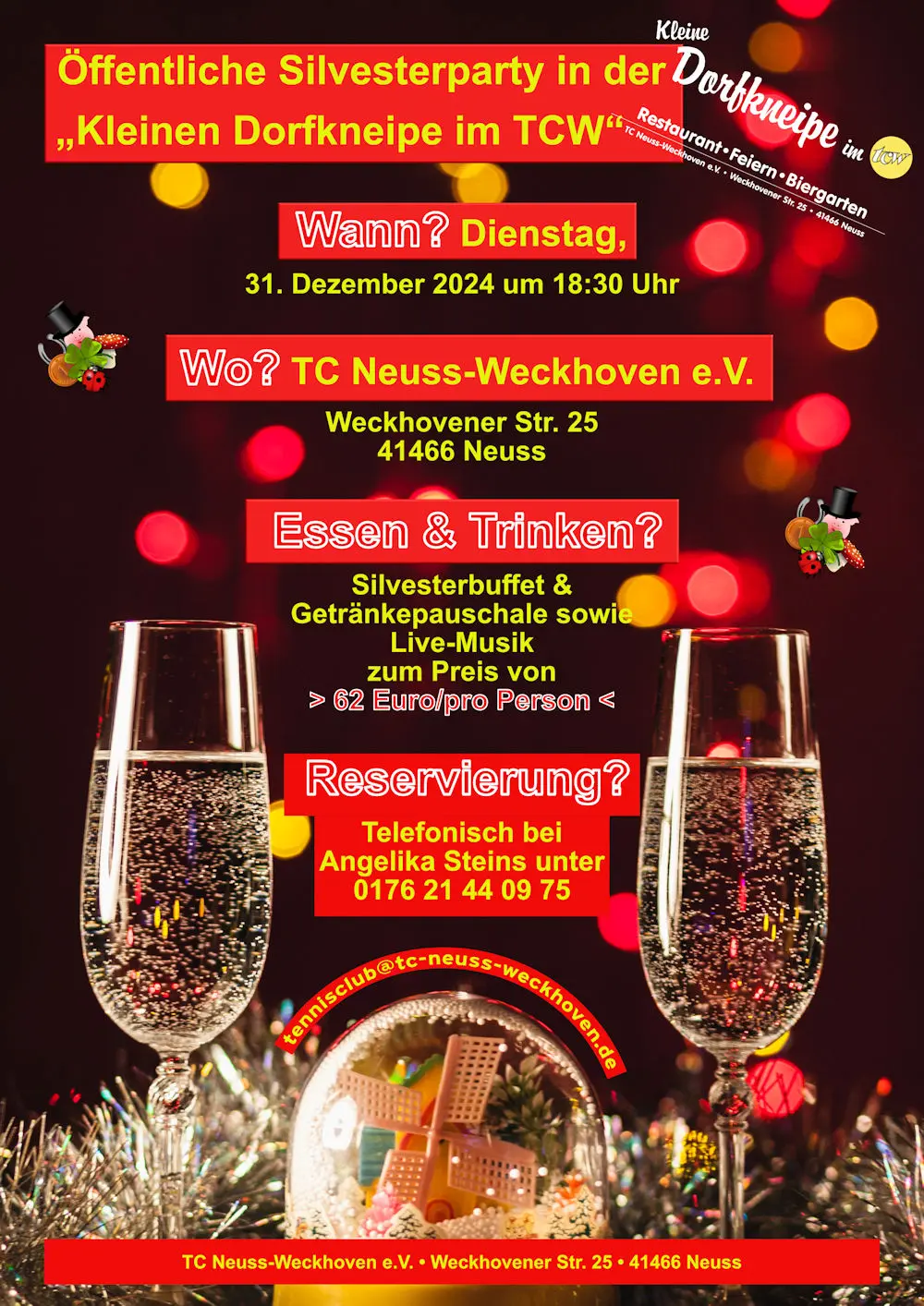 Silvesterparty im TCW