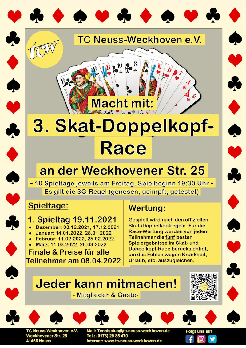 Skat- & Doppelkopf-Race 2021/2022 im TCW