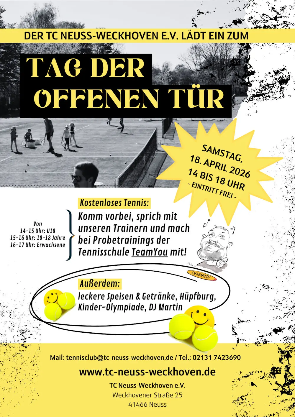 Kommt zum 'Tag der offenen Tür' am 18. April