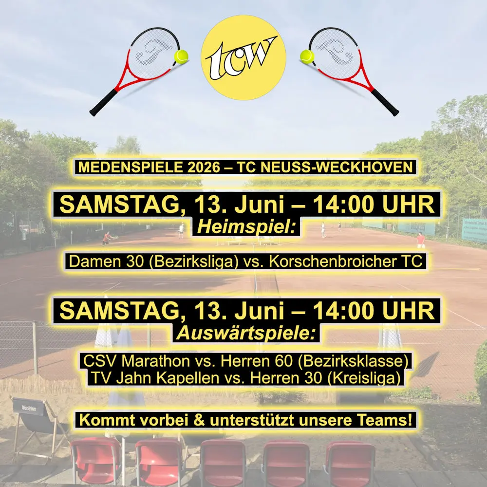 Medenspiele am Samstag im TCW Medenspiele am Samstag im TCW