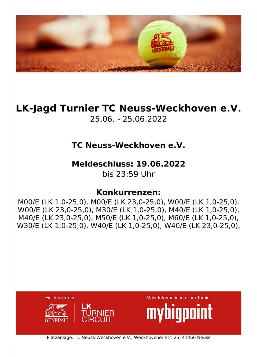LK-Jagd-Turnier im TC Neuss-Weckhoven e.V. 